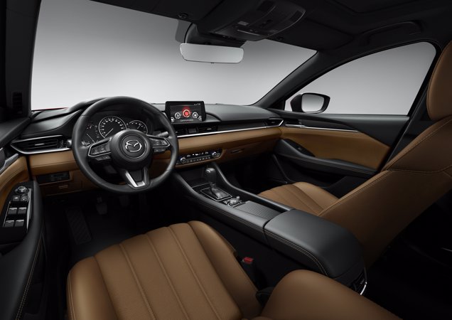 Mazda 6 w nowej odsłonie na 2023 r. - wnętrze samochodu Mazda, 